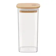 POTE HERMÉTICO 340 ML BAMBUCCI - INCOLOR/BAMBU - Foto 1