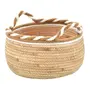 CESTO 32 CM X 19 CM PIRANGY - FIBRA CLARA/CANELA DO CEILÃO - Foto 4