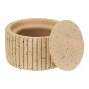 CAIXA DECORATIVA 11 CM X 11 CM X 8 CM HAZINA - BEGE - Foto 3