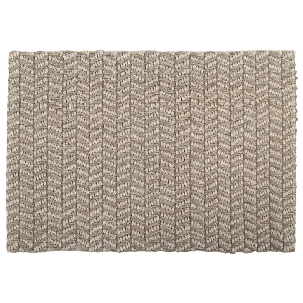 CAPACHO 40 CM X 60 CM CORURIPE - FIBRA CLARA/ CINZA - Foto 1