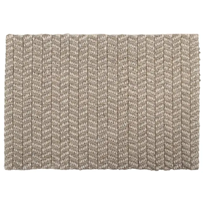 CAPACHO 40 CM X 60 CM CORURIPE - FIBRA CLARA/ CINZA - Foto 1