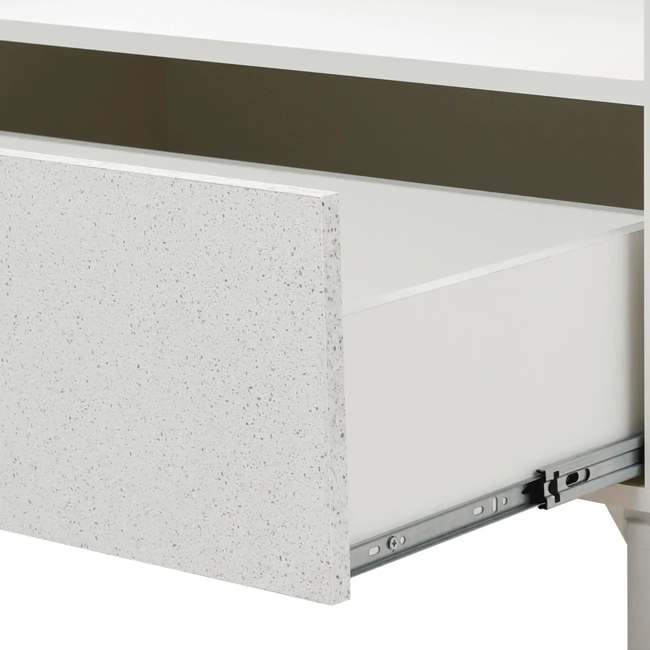 ARMÁRIO DE BANHEIRO 1 GAVETA 80 CM X 40 CM SLEEK - BRANCO/GRANILITE - Foto 8