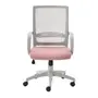 CADEIRA DE ESCRITÓRIO FRESH - CINZA CLARO/QUARTZO ROSA - Foto 6