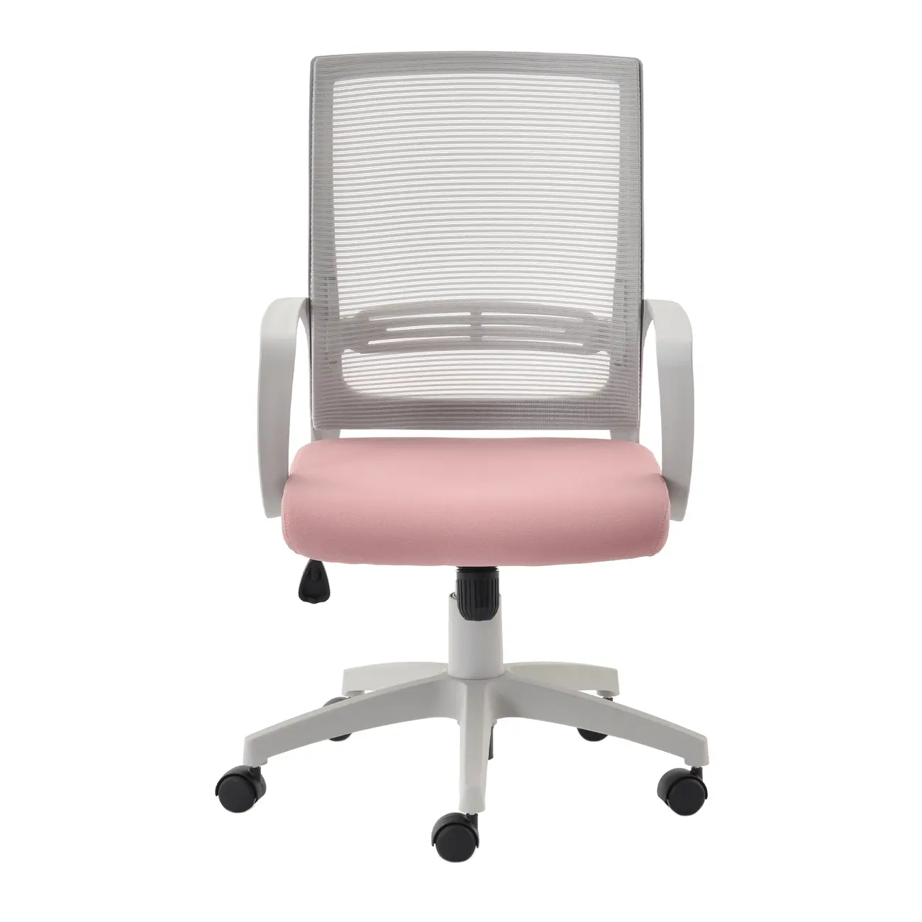 CADEIRA DE ESCRITÓRIO FRESH - CINZA CLARO/QUARTZO ROSA - Foto 6