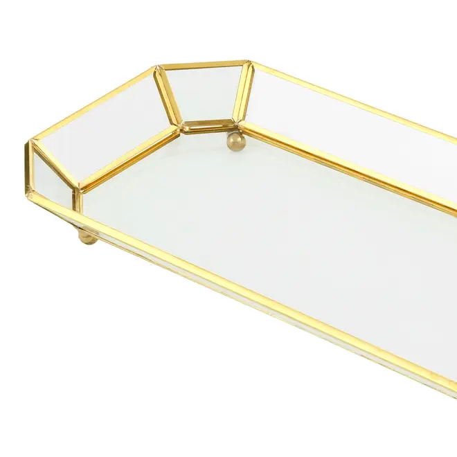 BANDEJA 31 CM X 13 CM NATAL ASTRAL - OURO/INCOLOR - Foto 5