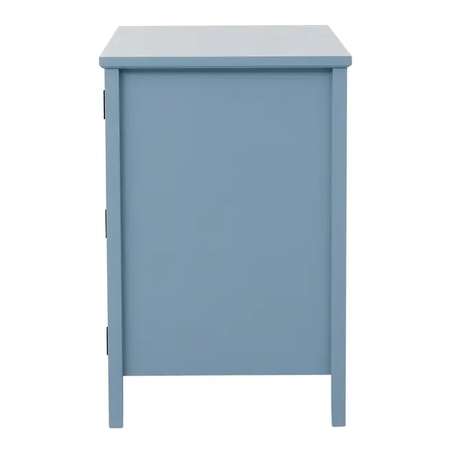 CÔMODA 3 GAVETAS/1 PORTA 93 CM X 53 CM BOUQUET XODÓ - BLEU CENDRÉ/MULTICOR - Foto 6