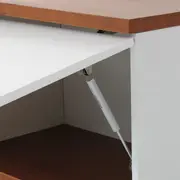 ARMÁRIO DE COZINHA AÉREO 1,20 M 1 PORTA BASCULANTE POAH - BRANCO/NOZES - Foto 8
