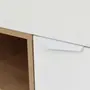 ARMÁRIO PARA ESCRITÓRIO MÉDIO 2 PORTAS ALETA - BRANCO/OAK TAMMI - Foto 11