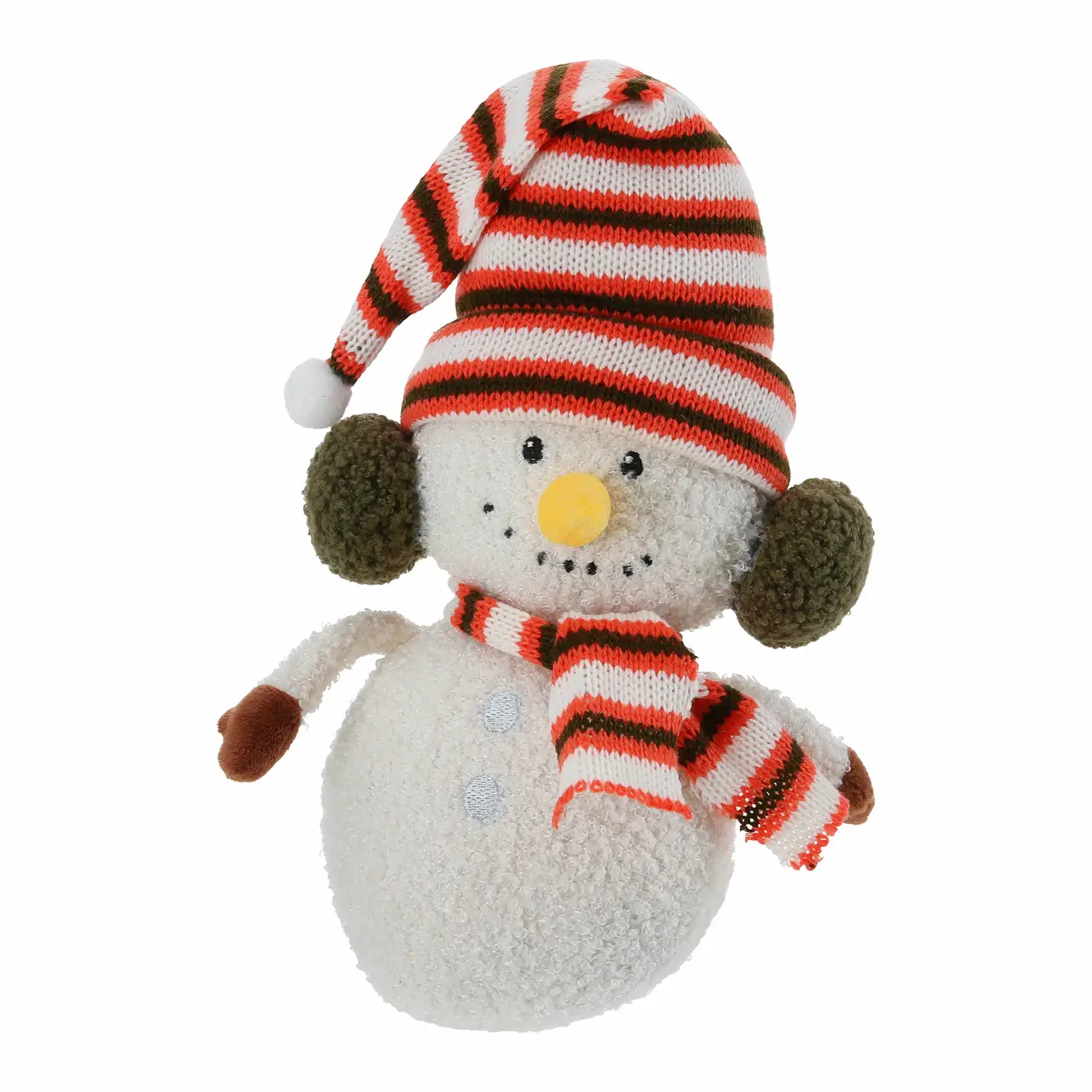 ADORNO BONECO DE NEVE 27 CM SANTA ROCKS - BRANCO/VERMELHO - Foto 1