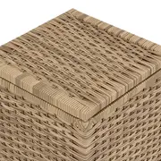 CESTO PARA ROUPA COM RODINHAS 35 CM X 35 CM X 57 CM ENREDO - BEGE - Foto 6