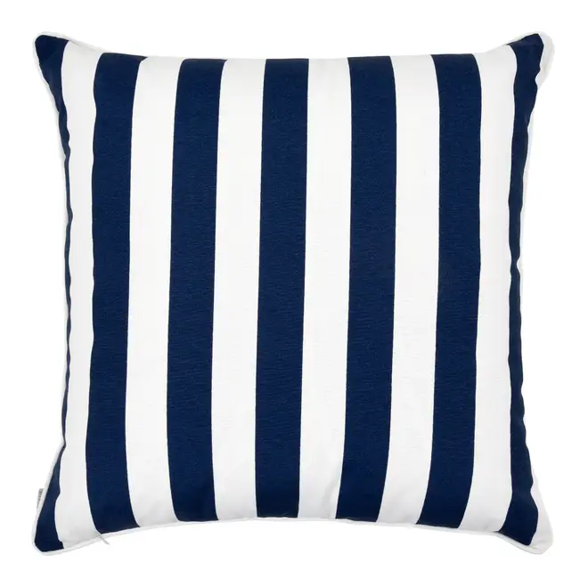 ALMOFADA 45 CM X 45 CM BLUESTRIPE RECORTES - BRANCO/AZUL ESCURO - Foto 2