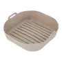 FÔRMA PARA FRITADEIRA 22 CM X 22 CM EASY FRY - BEGE - Foto 5