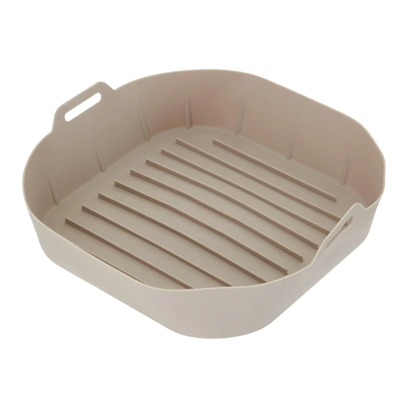 FÔRMA PARA FRITADEIRA 22 CM X 22 CM EASY FRY - BEGE - Foto 5