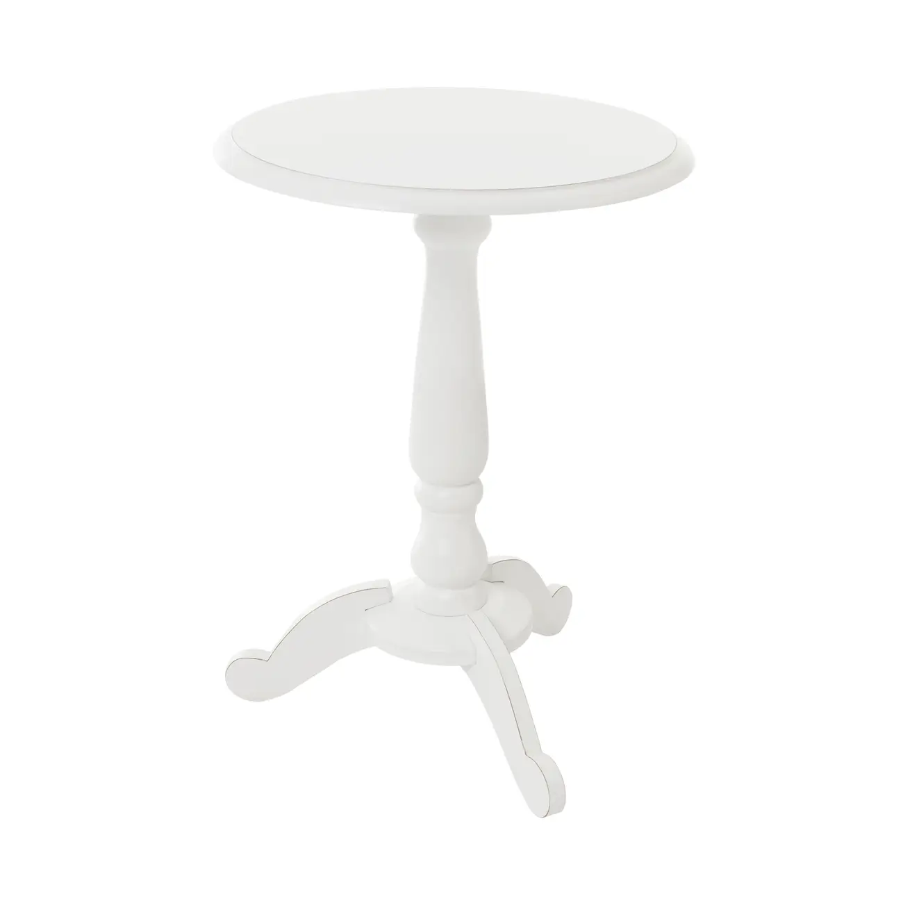MESA LATERAL REDONDA 45 CM PILLIER - BRANCO PROVENCE - Foto 3