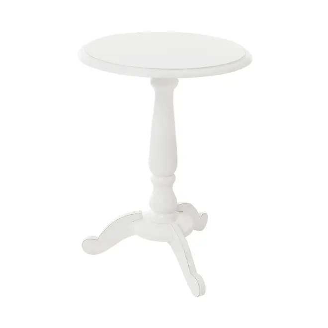 MESA LATERAL REDONDA 45 CM PILLIER - BRANCO PROVENCE - Foto 3
