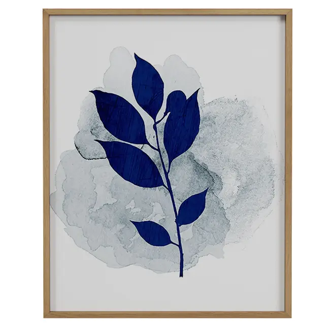 INTENSE BLUE II QUADRO 51 CM X 41 CM - AZUL/NOZES - Foto 14