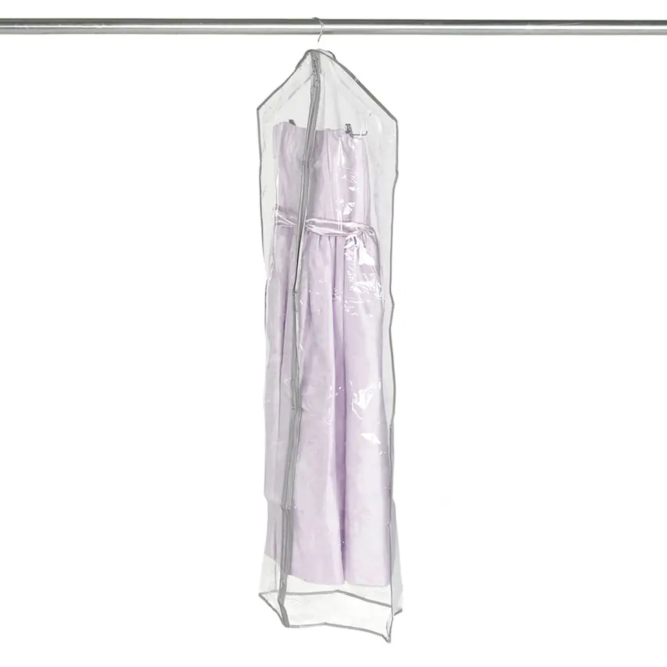 CAPA PARA VESTIDO PROTECTION - INCOLOR/CINZA - Foto 2