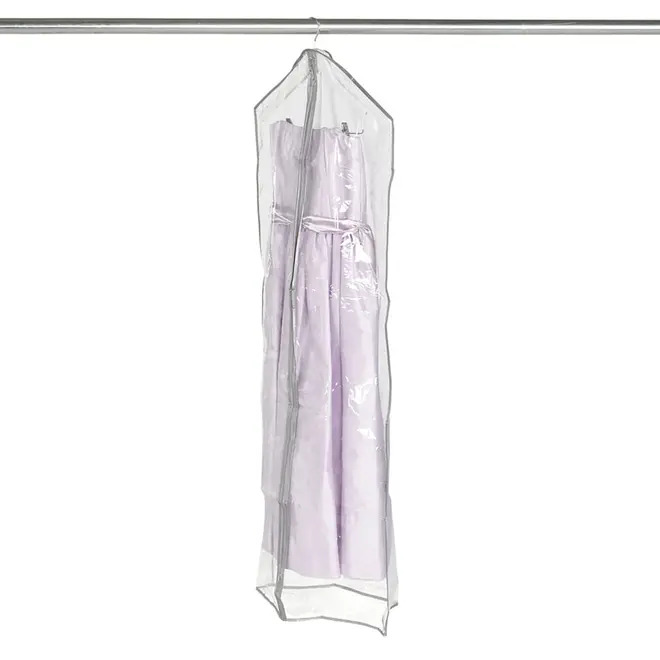 CAPA PARA VESTIDO PROTECTION - INCOLOR/CINZA - Foto 2
