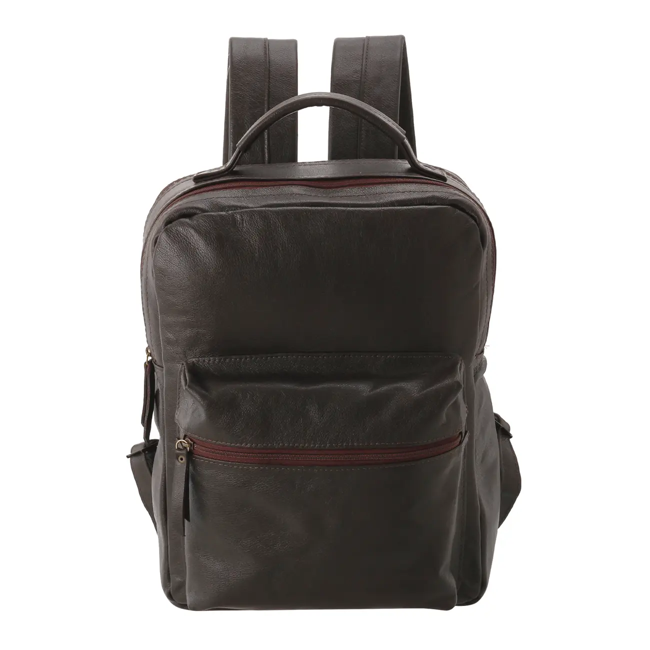 MOCHILA ON THE GO - COURO MARROM DE LEI - Foto 2
