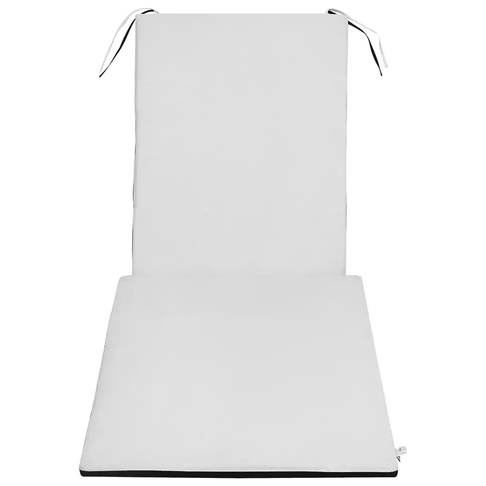 ALMOFADA PARA CHAISE LONGUE VEREDA - BRANCO/PRETO - Foto 3