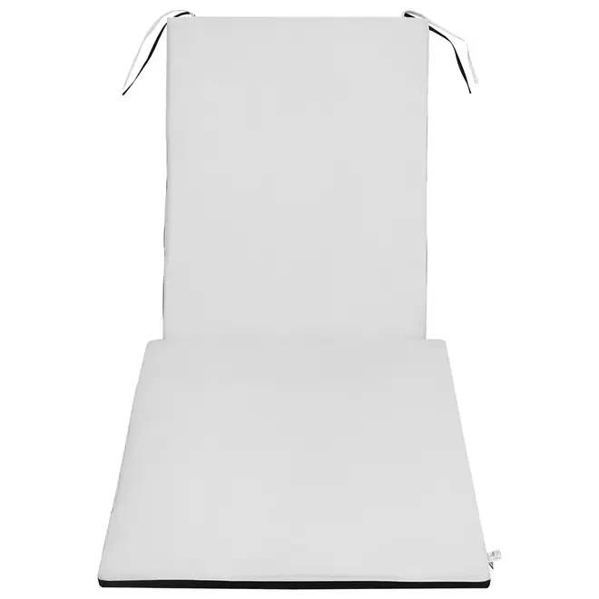 ALMOFADA PARA CHAISE LONGUE VEREDA - BRANCO/PRETO - Foto 3