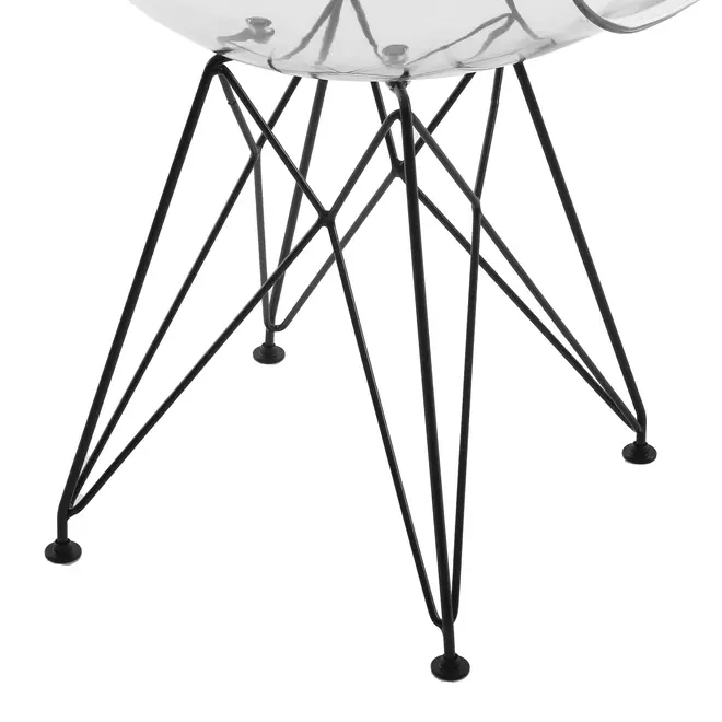 CADEIRA DE JANTAR EASY TOWER - PRETO/INCOLOR - Foto 7