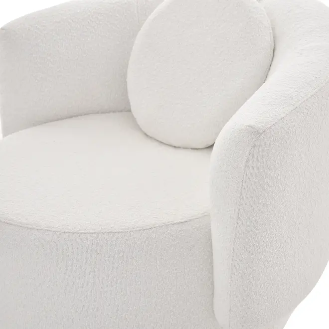 POLTRONA HAGNA - BOUCLÉ BRANCO - Foto 6