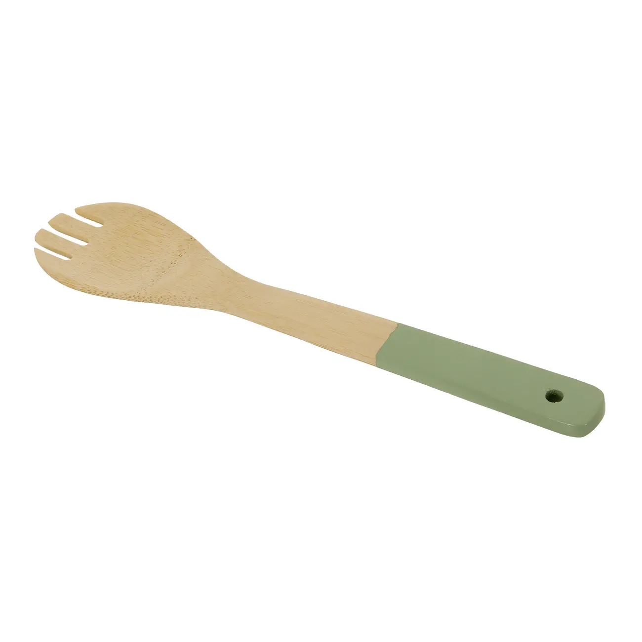 PEGADOR DE MACARRÃO 30 CM BAMBUMIX - SÁLVIA/NATURAL - Foto 3