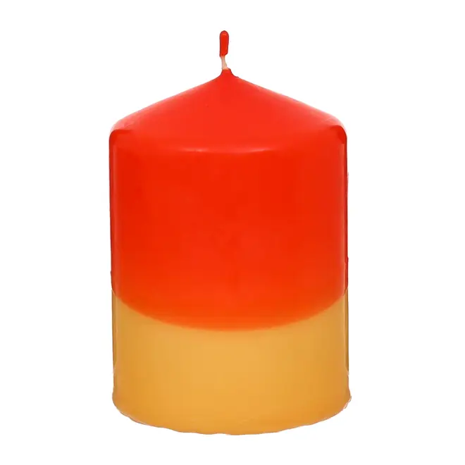 VELA PILAR 10 CM X 7 CM VIBES - LARANJA LED/SORBET DE MANGA - Foto 2