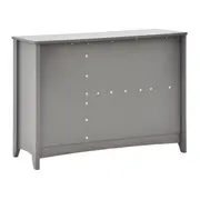 CÔMODA 4 GAVETAS/1 PORTA 1,22 M X 50 CM MON DIEU - GRIS BRULÉ - Foto 4