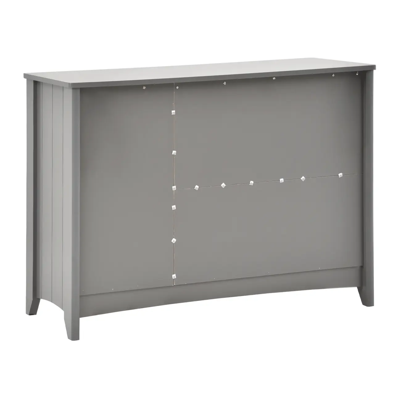 CÔMODA 4 GAVETAS/1 PORTA 1,22 M X 50 CM MON DIEU - GRIS BRULÉ - Foto 4