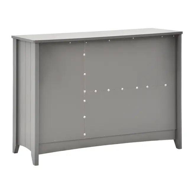 CÔMODA 4 GAVETAS/1 PORTA 1,22 M X 50 CM MON DIEU - GRIS BRULÉ - Foto 4