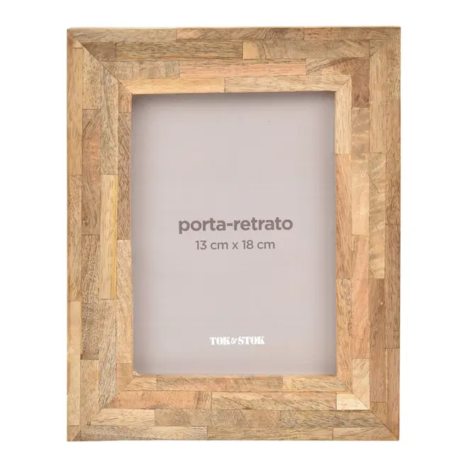 PORTA-RETRATO 13 CM X 18 CM YBIRA - MANGO - Foto 1