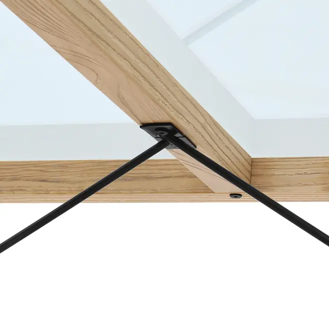 MESA 1,30 M X 75 CM PONTES - OAK FEEL/GRAFITE SATIN - Foto 8
