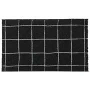 CAPACHO 30 CM X 50 CM COM 2 DIA BEM-VINDO - PRETO/BRANCO - Foto 2