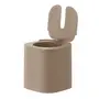 ESCOVA PARA BANHEIRO ZICHY - CAMELO/INOX - Foto 4