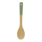 COLHER 30 CM BAMBUMIX - SÁLVIA/NATURAL - Foto 1