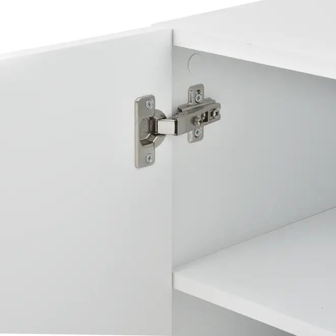RACK 2 PORTAS/1 GAVETA 1,80 M X 40 CM ROOM - BRANCO - Foto 9