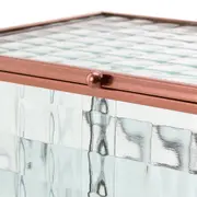 CAIXA 6 CM X 18 CM X 12 CM MINIMALIST - INCOLOR/COBRE - Foto 6