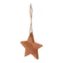 KIT COM 2 PINGENTES ESTRELA E BOLA VILAREJO NOEL - ARGILA CRUA - Foto 3