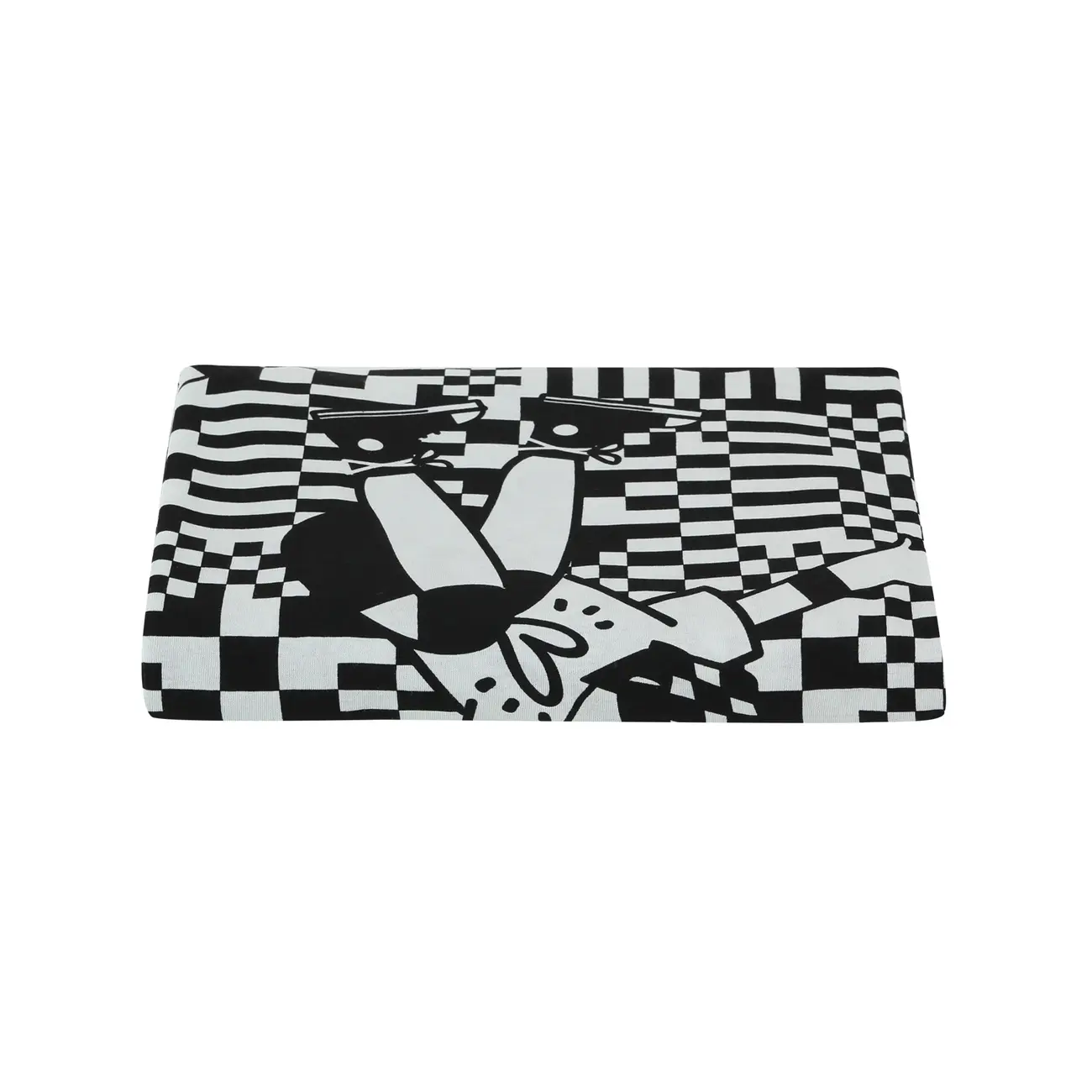 LENÇOL COM ELÁSTICO SOLTEIRO 88 CM X 1,88 M X 30 CM OLLIE - FLANDRES/PRETO - Foto 1
