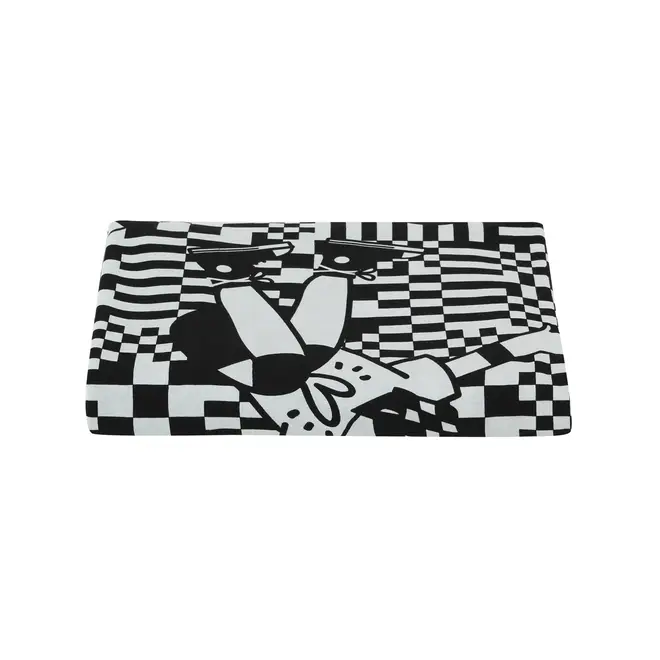 LENÇOL COM ELÁSTICO SOLTEIRO 88 CM X 1,88 M X 30 CM OLLIE - FLANDRES/PRETO - Foto 1