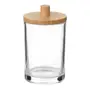 PORTA-ALGODÃO 12 CM BAMBOO - INCOLOR/BAMBU - Foto 1