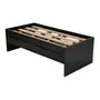 CAMA DE SOLTEIRO ALTA COM 2 GAVETAS 88 CM JOKER - PRETO - Foto 9