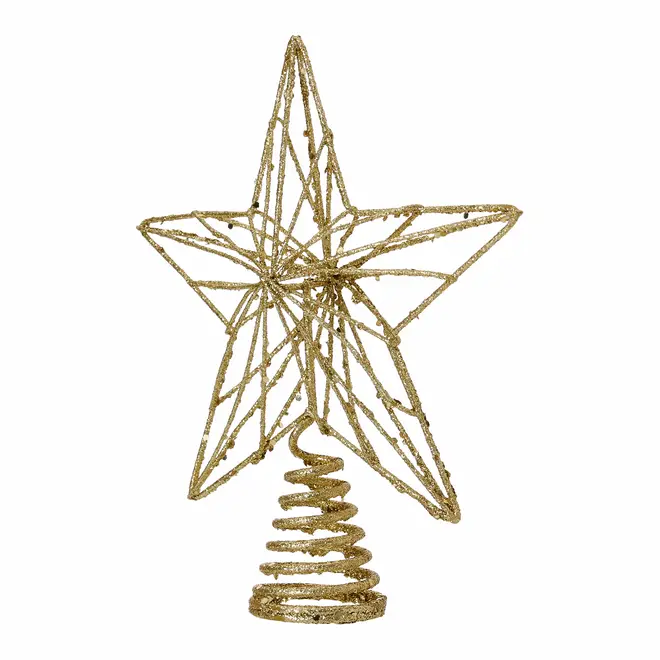 PONTEIRA ESTRELA FINE FESTIVITY 23 CM - OURO - Foto 2