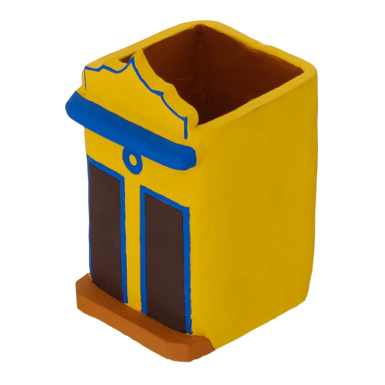 VASO DECORATIVO DE PAREDE III BEBERIBE - AMARELO/BRANCO - Foto 2