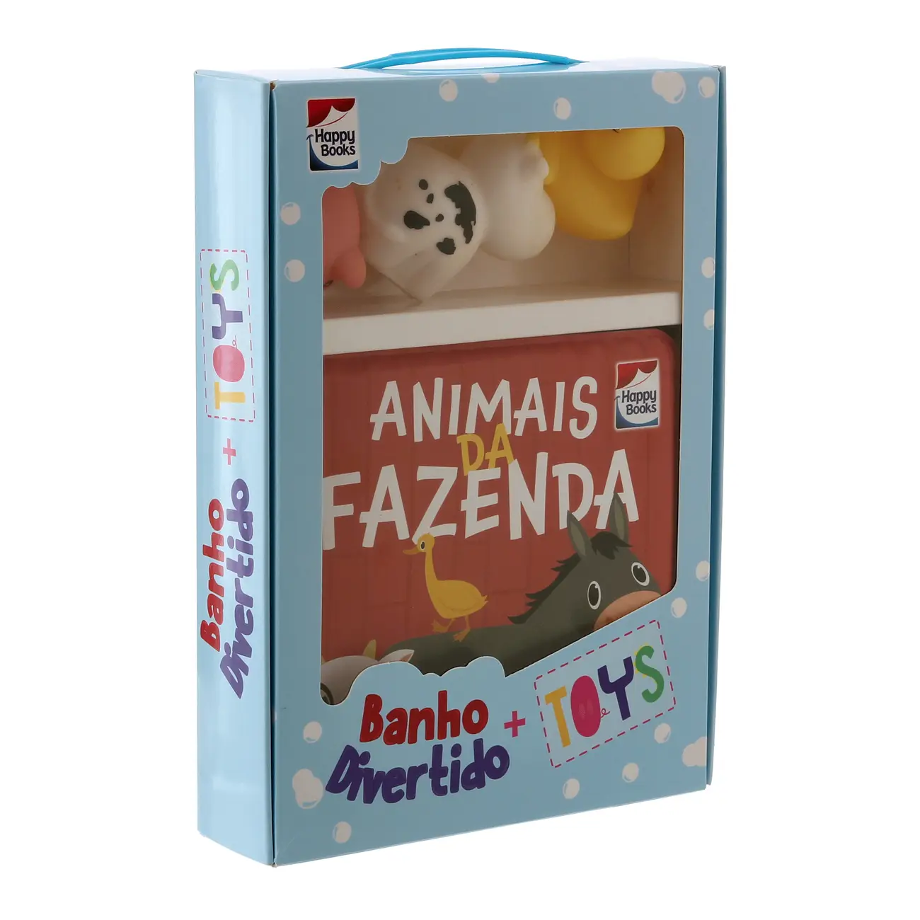 BANHO DIVERTIDO + TOYS: ANIMAIS DA FAZENDA LIVRO INFANTIL - MULTICOR - Foto 8