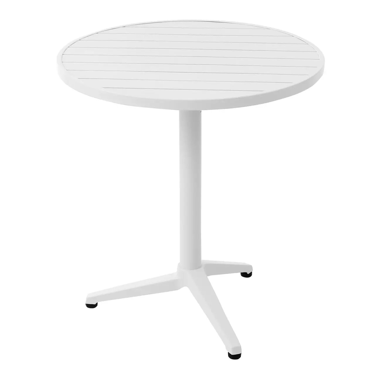 MESA PARA ÁREA EXTERNA DOBRÁVEL REDONDA 70 CM CRUISE - BRANCO - Foto 2