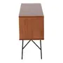 RACK 1,20 M X 36 CM MID CENTURY - PRETO/NOZES - Foto 3