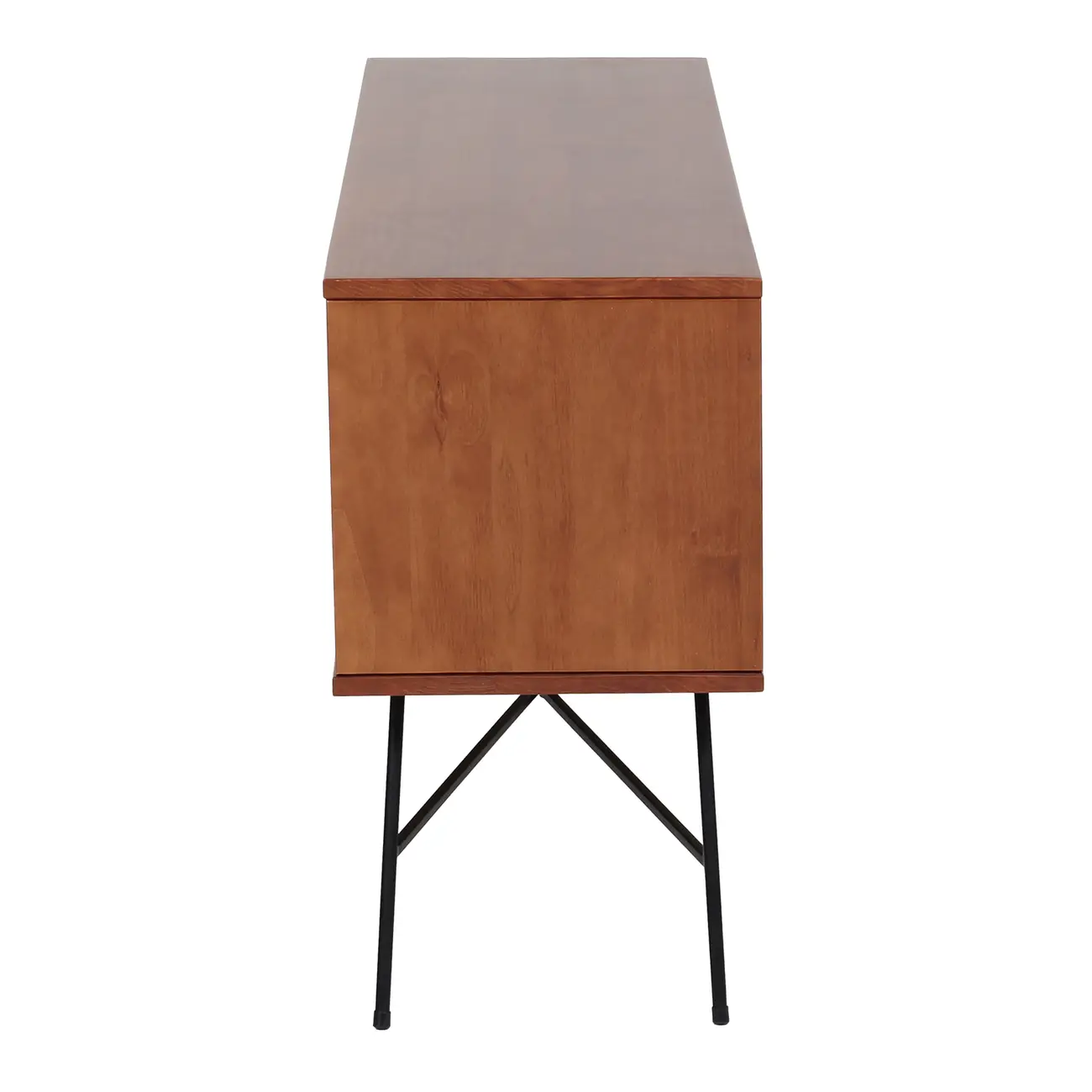RACK 1,20 M X 36 CM MID CENTURY - PRETO/NOZES - Foto 3
